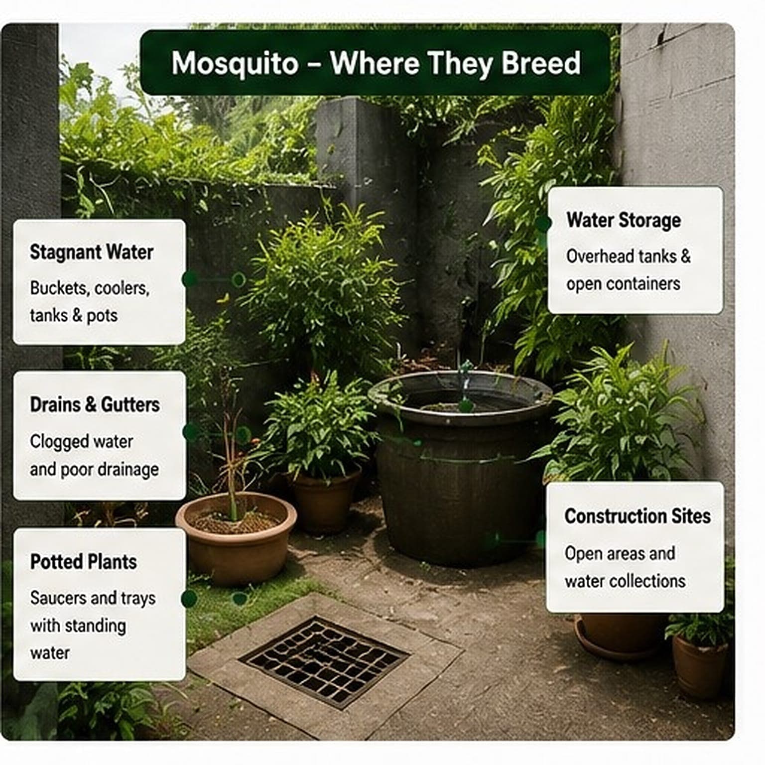 Where Do Mosquitoes Breed?